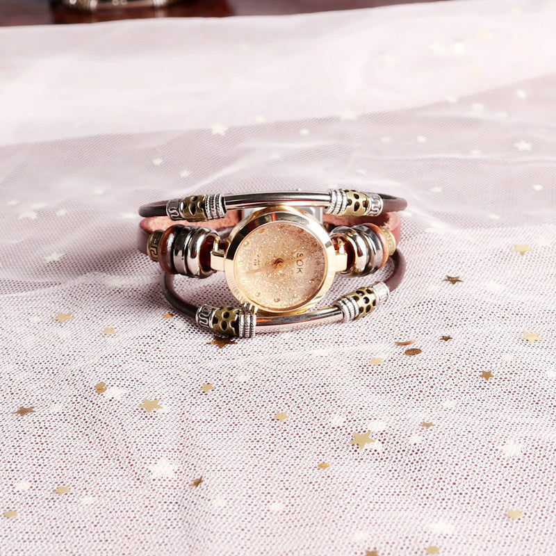 Wholesale Genuine Leather Strap Bracelet Watches