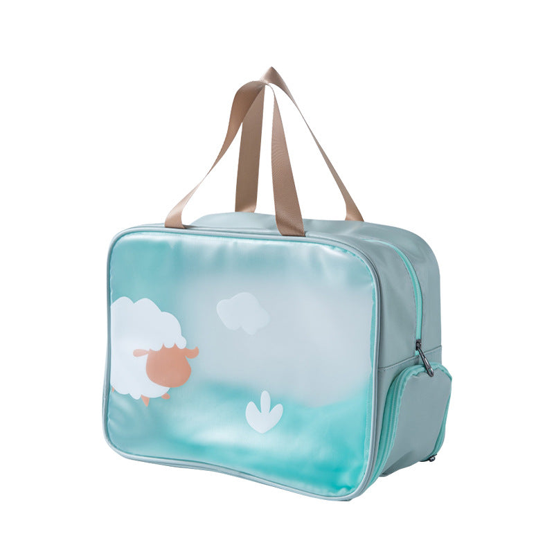 Wholesale TPU Dry Wet Separation Wash Bag Waterproof Handheld Makeup Bag