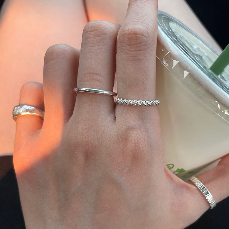 Wholesale Sterling silver hammered handmade men's and women's rings