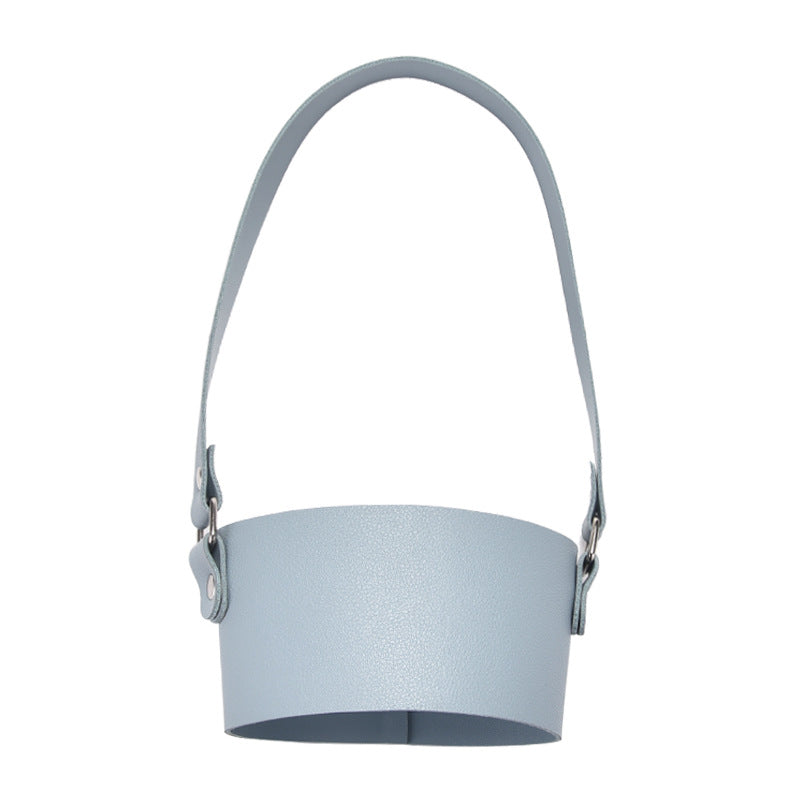 Wholesale Portable Cup Cover Thickened Accessories Portable Leather Anti-slip Cup Cover