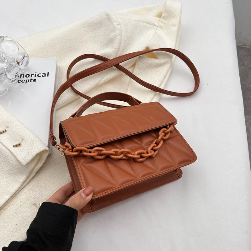 Wholesale Simple Diamond-shaped Trendy Fashion Handbag Shoulder Bag