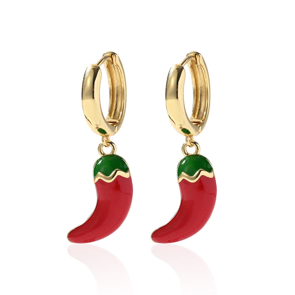 Wholesale Fruit Cherry Strawberry Dragon Fruit Pendant Oil Drop Earrings