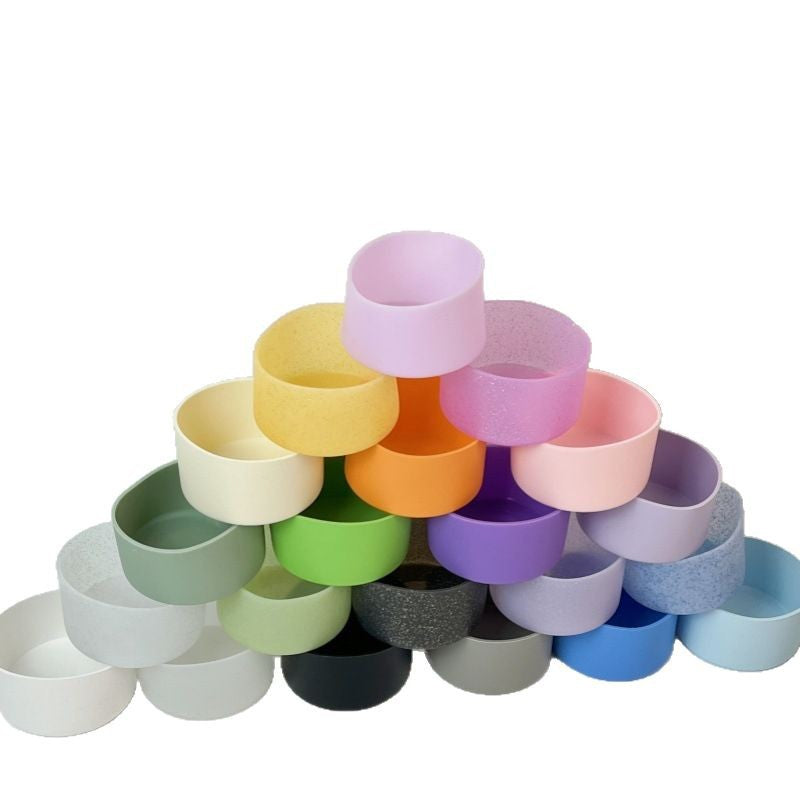 Wholesale water cup 7.5 silicone protective sleeve dust-proof anti-fouling non-slip cup sleeve heat insulation sleeve silicone sleeve