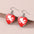 Wholesale Valentine's Day love Stainless steel Stainless steel glass heart-shaped ear hook Time Gem earrings