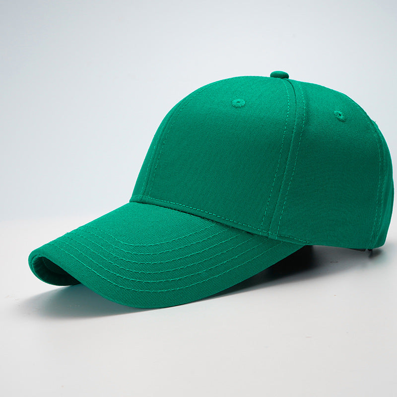 Wholesale Simple Solid Color Hard-top Cotton Large-toe Bib Cap