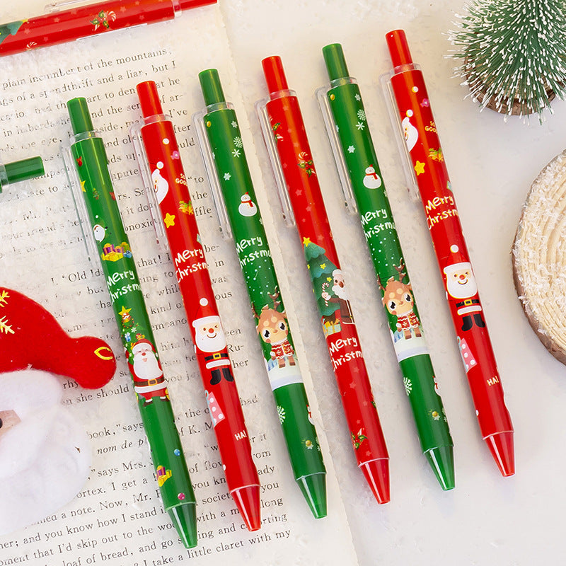 Wholesale Christmas Push Plastic Gel Pen