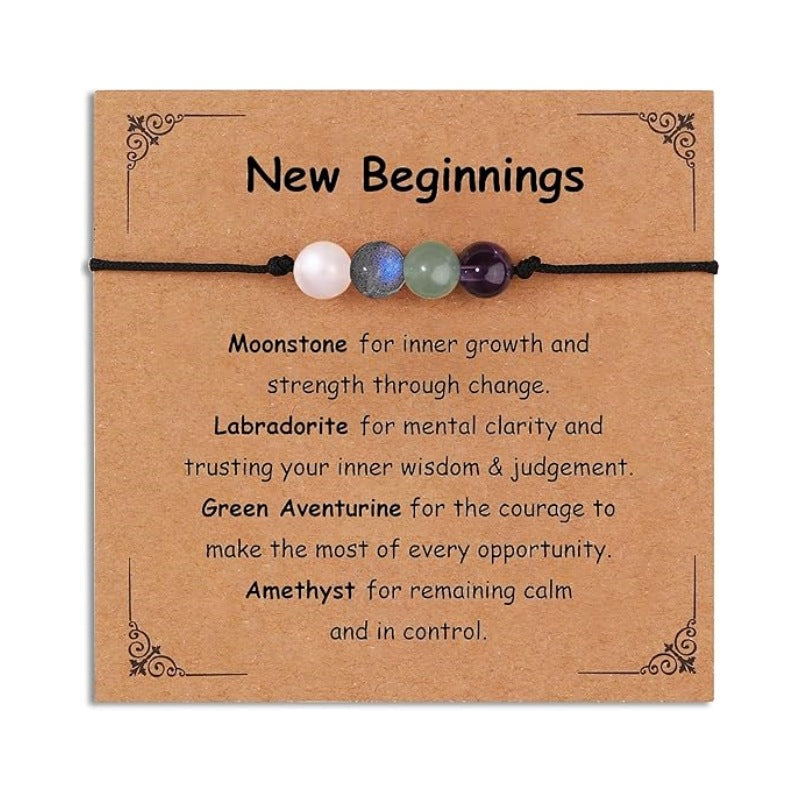 Wholesale Natural stone red patterned stone bead adjustable healing bracelet