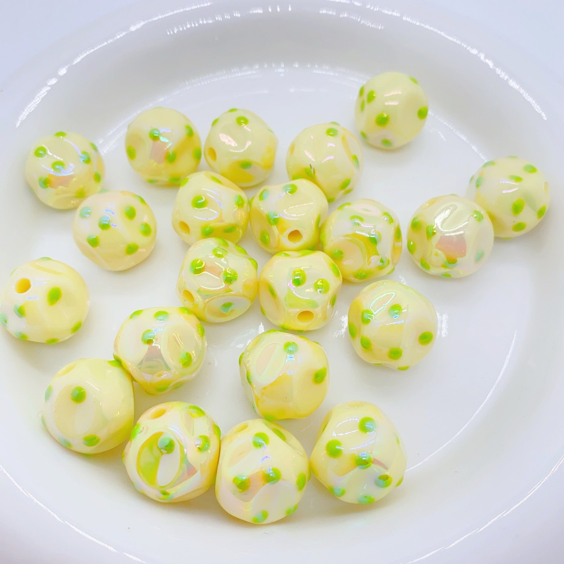 Wholesale 10pcs/pack Luminous Drops Oil Fig Meteorite Beads