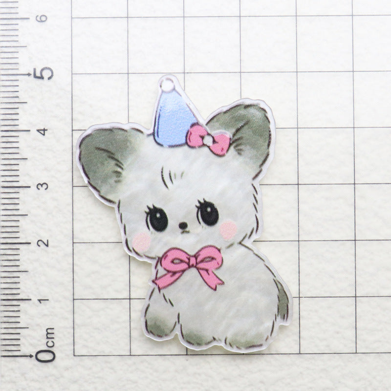 Wholesale 10pcs Cute Patch  DIY Accessories Acrylic FlatBack