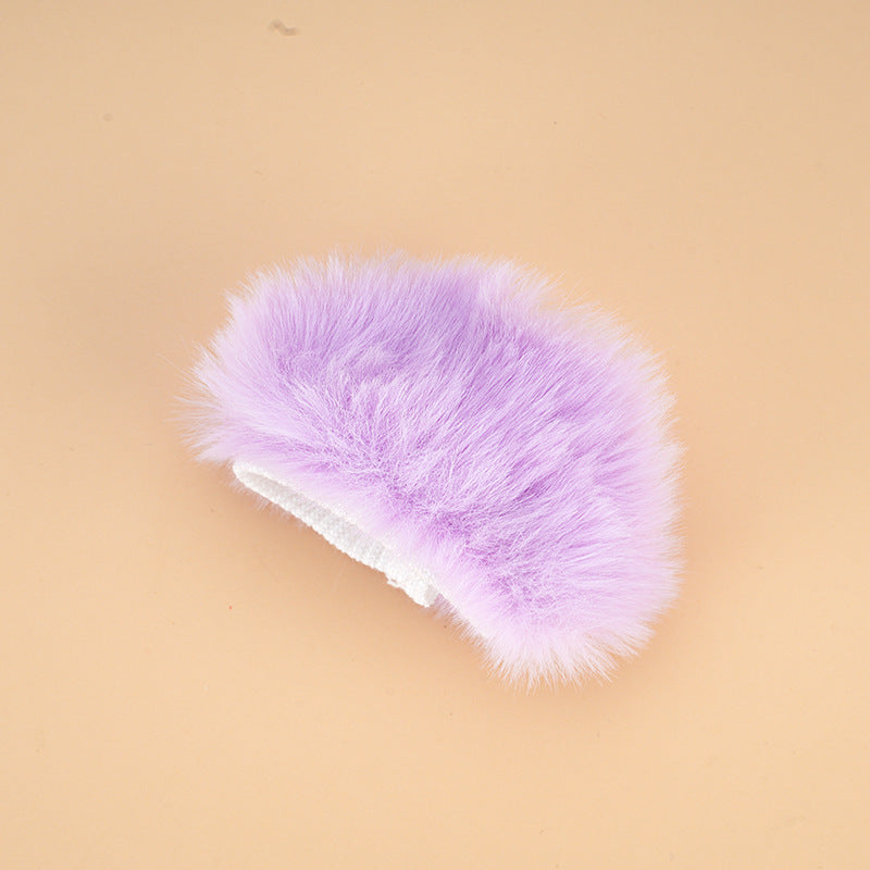 Wholesale Fashionable Plush Hat with Tag for 6-Inch Doll Casual Versatile Doll Clothes Suitable for Teenage Boys And Girls
