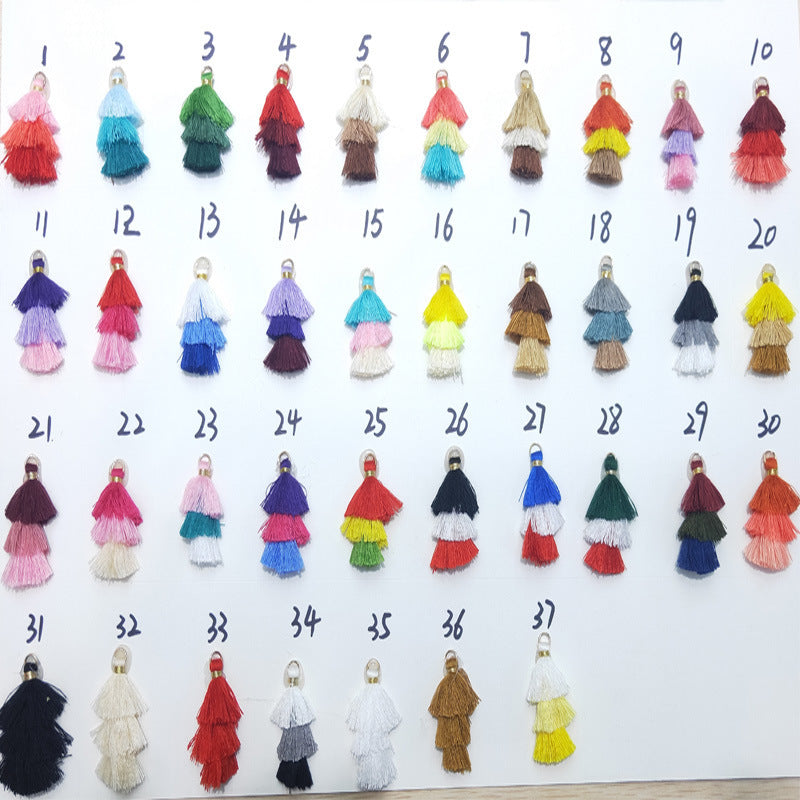 Wholesale 100PCS Tassel Handmade Diy Keychain