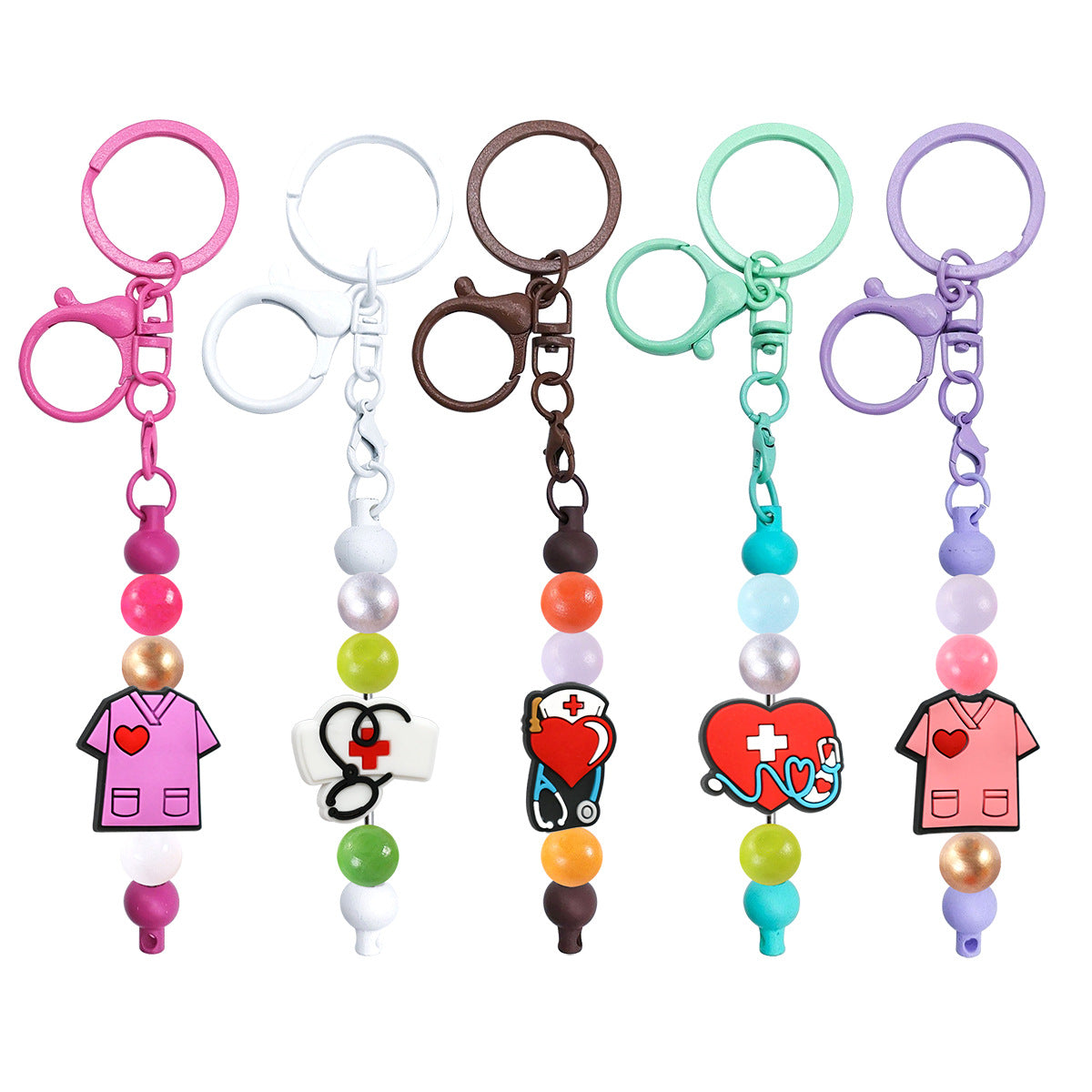 Wholesale  Random 100pcs/pack  Medical series through-hole beads  Focal Beads