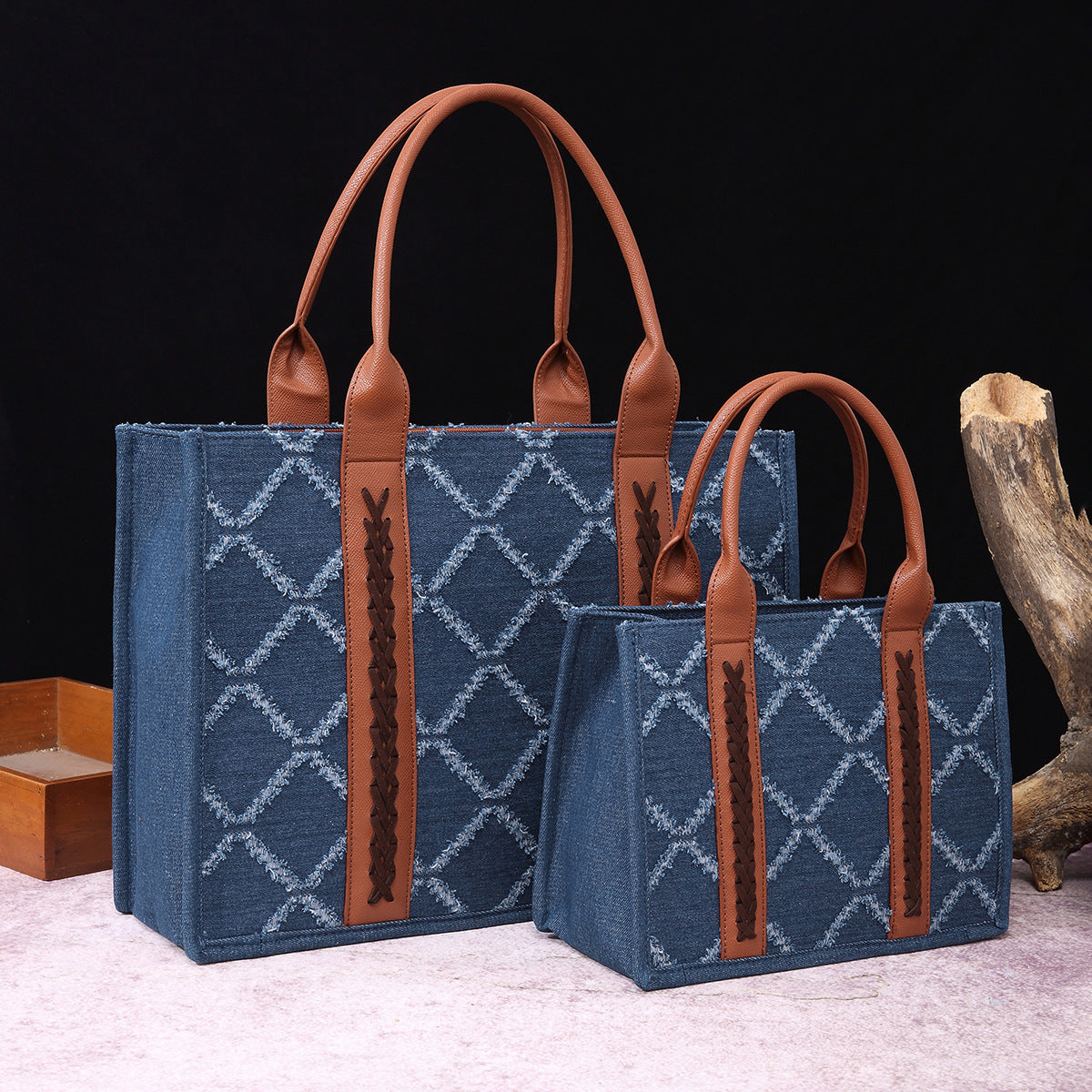 Wholesale Aztec Cotton and Hemp Printed Western Women's One Shoulder Handheld Crossbody Bag