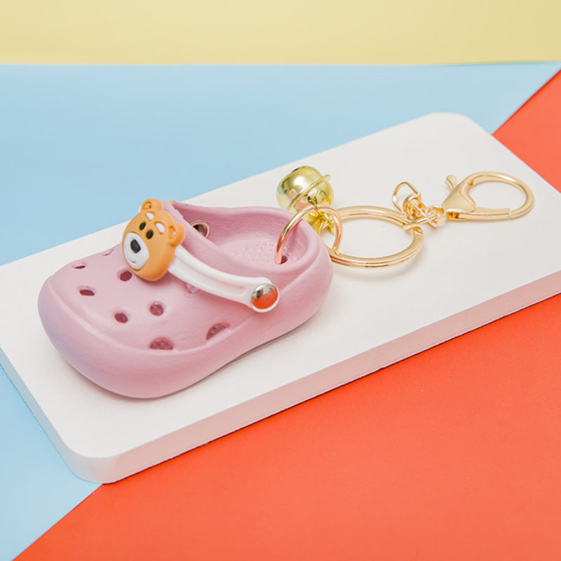 Wholesale Creative cute mini hole shoes keychain