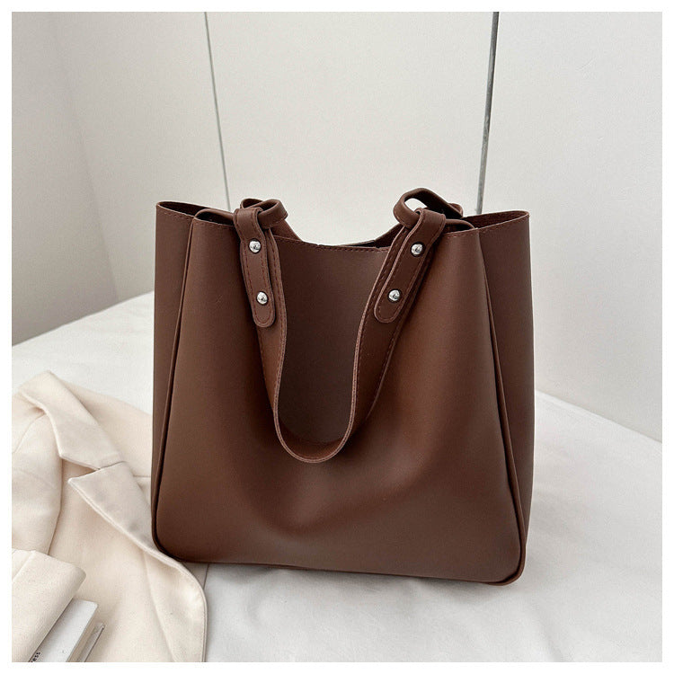Wholesale High-capacity Winter PU Single Shoulder Underarm Tote Bag