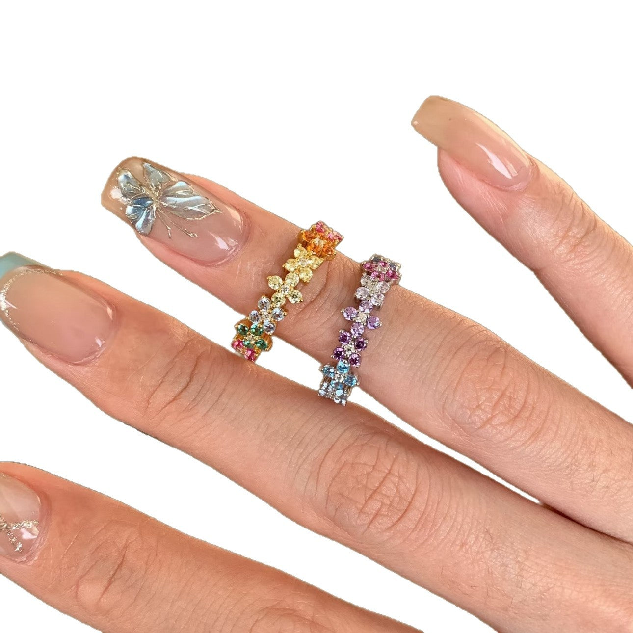 Wholesale Zircon Flower Ring