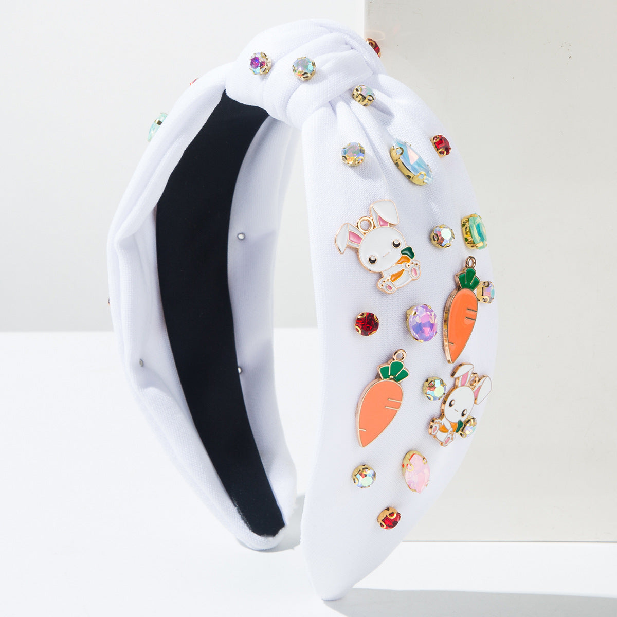Wholesale Easter Diamond Headband Cute  Rabbit Carrot Accessories Element