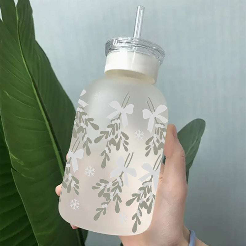 Wholesale Green Branches Leaves Flowers Branches 16oz Cup UV DTF Wraps