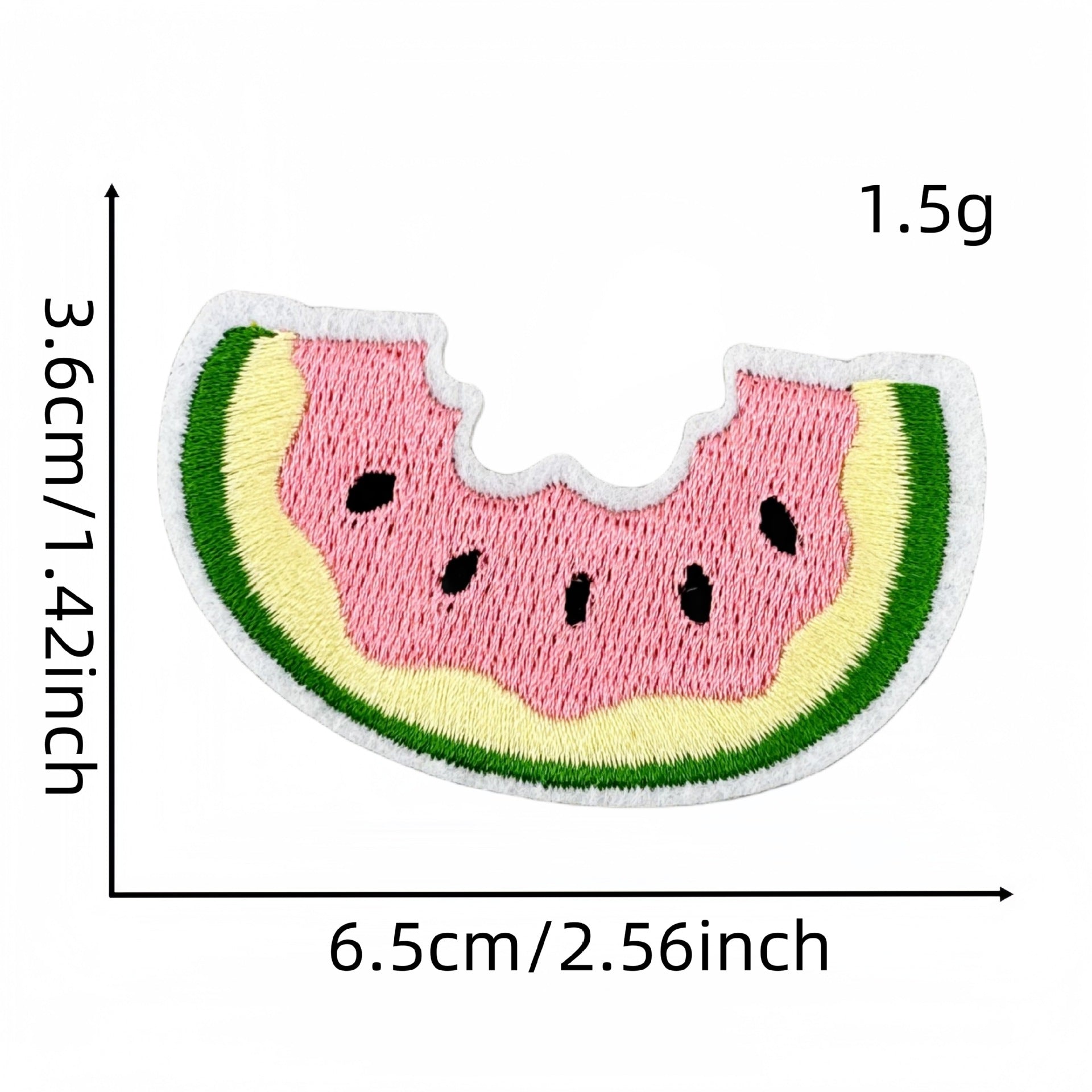 Wholesale Cartoon Watermelon Embroidered Patch Iron On DIY Fabric Sticker For Clothing And Bag Repair