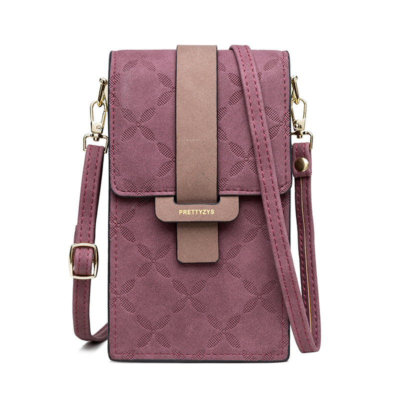 Wholesale Mini shoulder bag with vertical check buckle and detachable shoulder strap