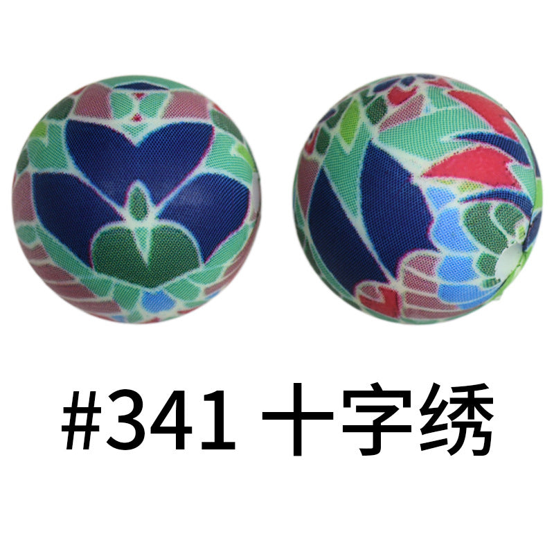 Wholesale 50pcs 16mm Print Silicone Beads Colorful Silicone Water Transfer Beads