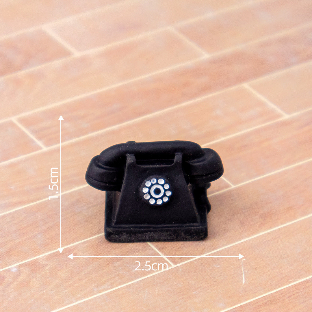 Wholesale 3pcs Simulation Retro Home Appliances TV Radio Micro Landscape Mini  Doll Accessories