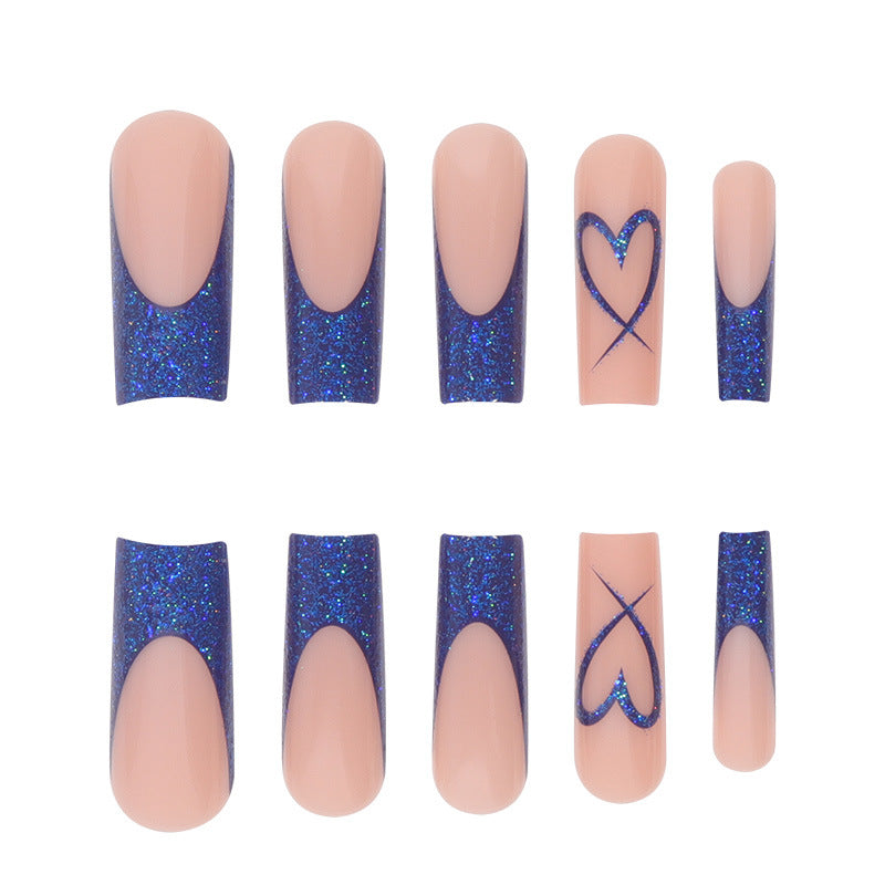 Wholesale Valentine's Day Blue Love Stripe Pen Plastic Wearing Nail Beauty