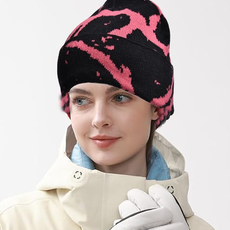 Wholesale Double-sided Jacquard Lettering Embroidered Knitted Cold Hat