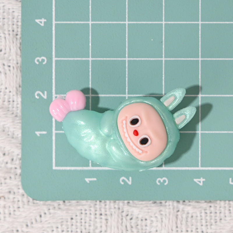 Wholesale 10pcs/pack oft silicone cartoon fried shrimp rubber beads