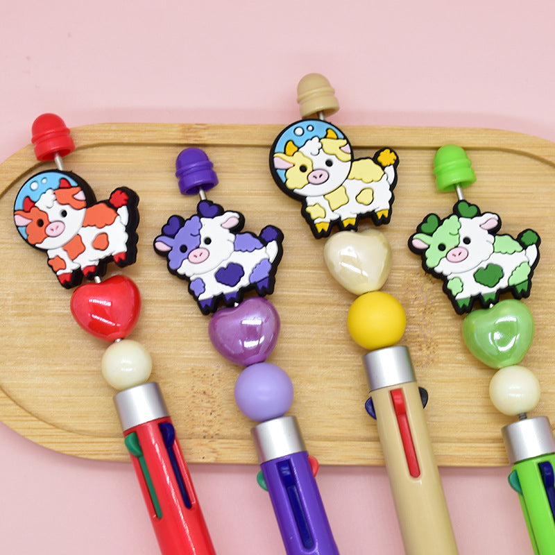 Wholesale Random 100pcs Cow and Yak Pen Beads  Focal Beads