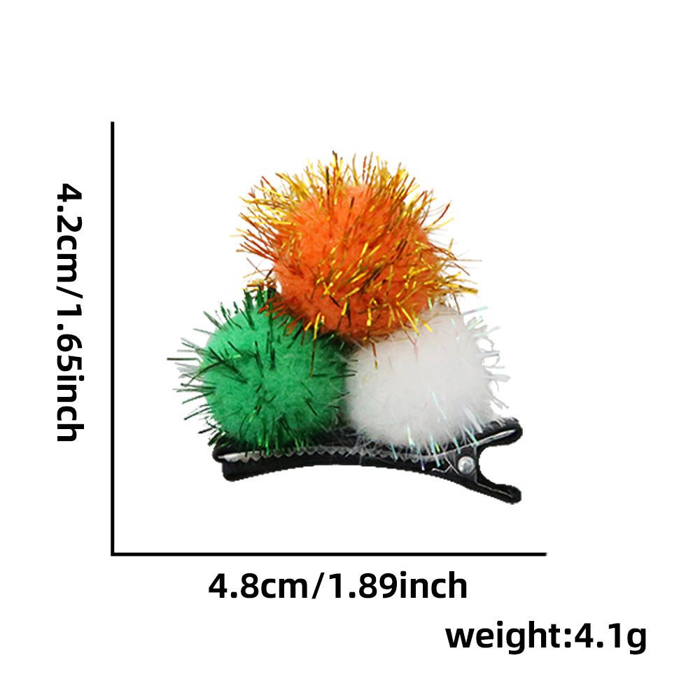 Wholesale St.  Patrick' s Day Clover Hair Clip Green Bow Hair Clips