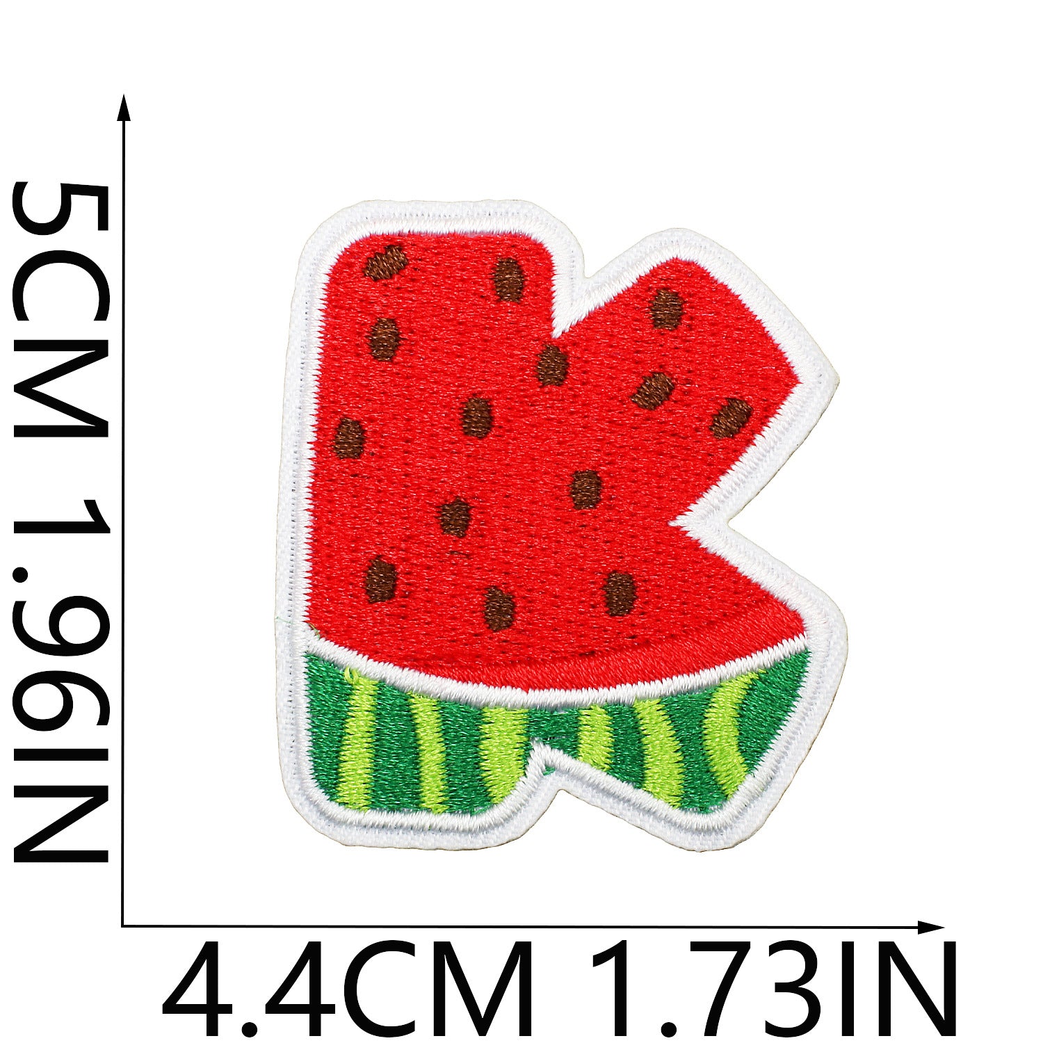Wholesale Embroidered Watermelon Alphabet Patch Set 26 Letter Appliques For Clothing Bags And DIY Decoration