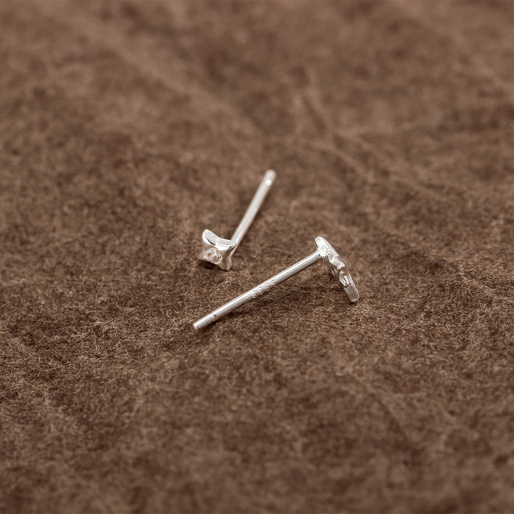 Wholesale S999 Sterling Silver Starlight Sleeping Free Silver Earrings