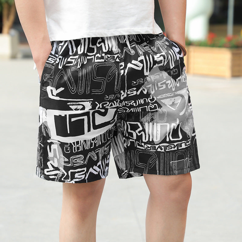 Wholesale Large Size Quick Dry Loose Thin Five Point Swimwear Shorts