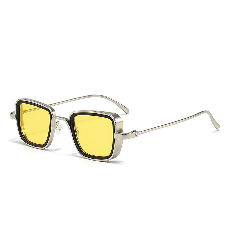 Wholesale Retro Thick Edged Metal Box PC Sunglasses