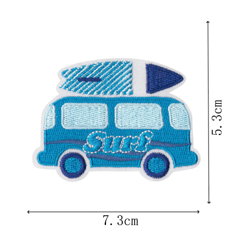 Wholesale Holiday Beach Surfer Girl Embroidery DIY Patches