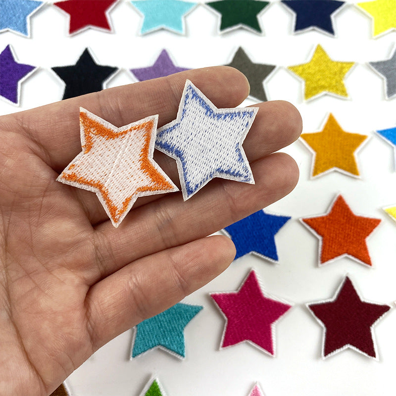 Wholesale Embroidered Star Patches 36 Pack Sew On Appliques For Clothing And Towels Fashion Accessory DIY Gift Resale
