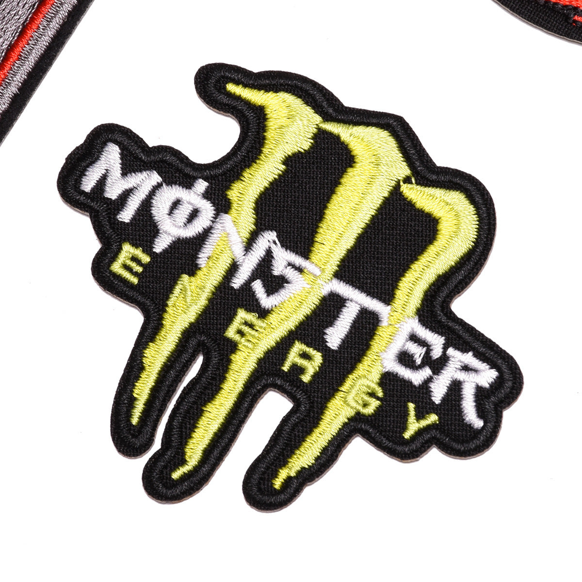Wholesale Embroidered Twill Patch Clothing Accessory Fashion Applique Badge For Jeans DIY Craft Supply