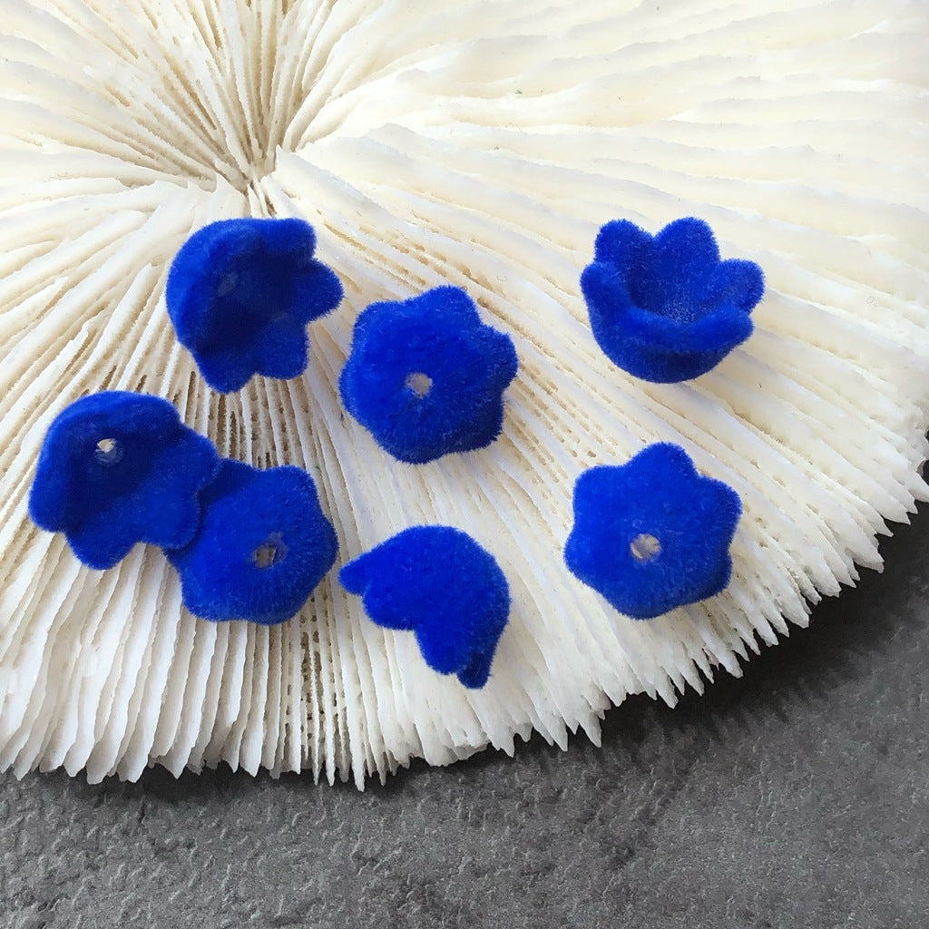 Wholesale 10PCS Flocked Colorful Lily of The Valley Beads