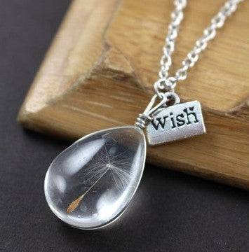 Wholesale Dandelion Crystal Gem Necklace