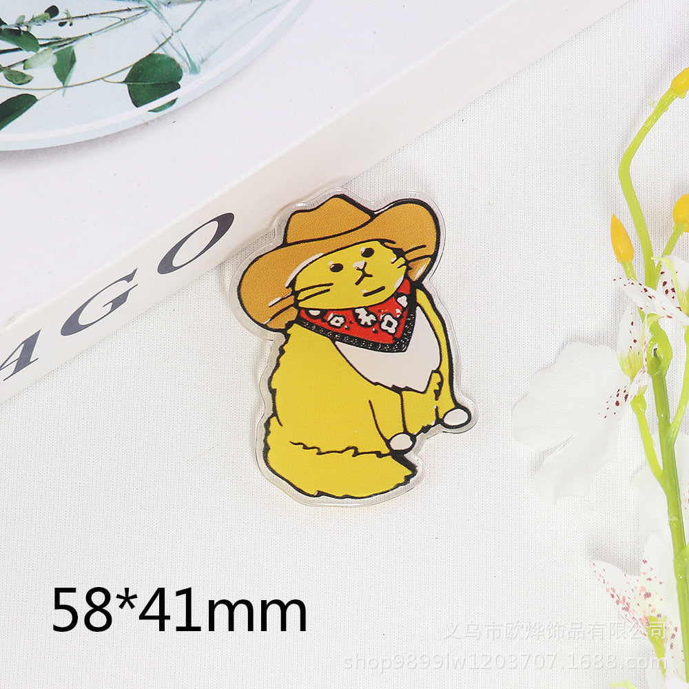 Wholesale 10pcs acrylic pin DIY patch accessories