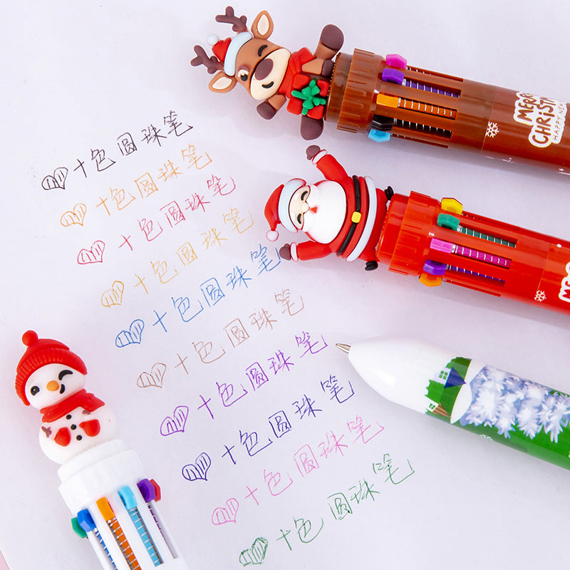 Wholesale Reindeer  ten-color ballpoint pen