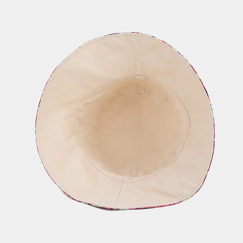 Sombrero de cubo de patrón de girasol de algodón al por mayor