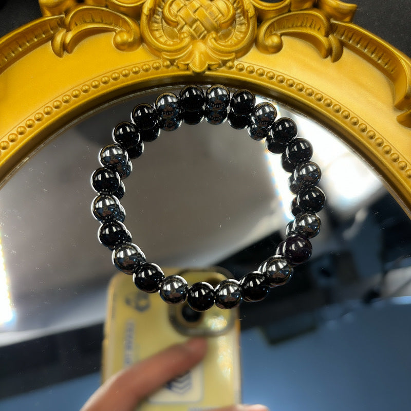 Wholesale Obsidian and Hematite Beaded Bracelet