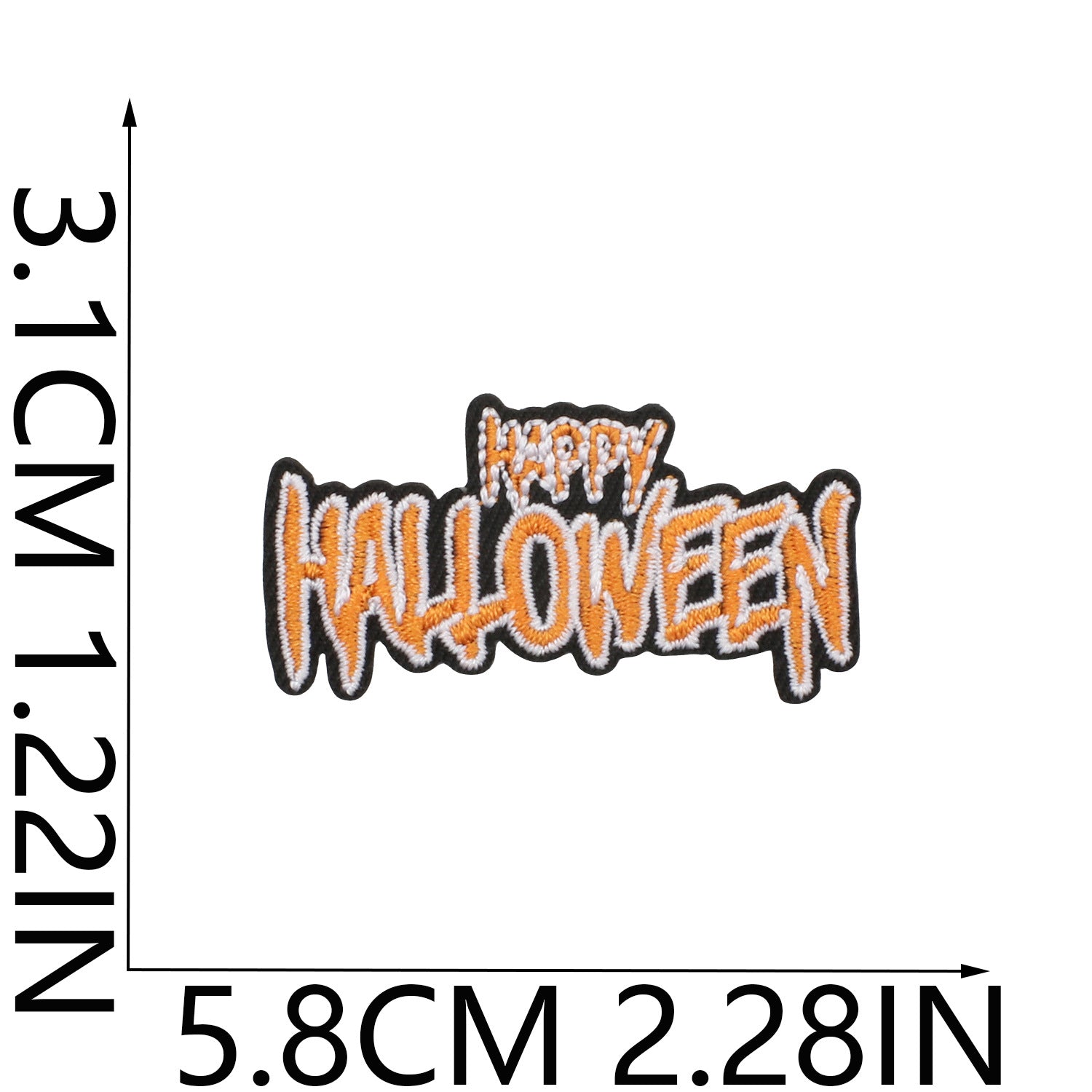 Wholesale   Web Ghost Embroidered Iron On Patches Polyester Thread Sheet For ets Backpacks