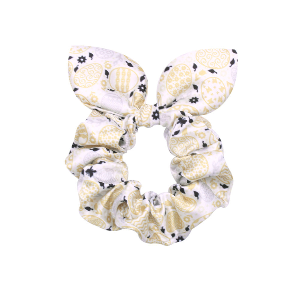 Wholesale 5pcs Easter Rabbit Ear Egg Hair Band Bow Fabric Hair