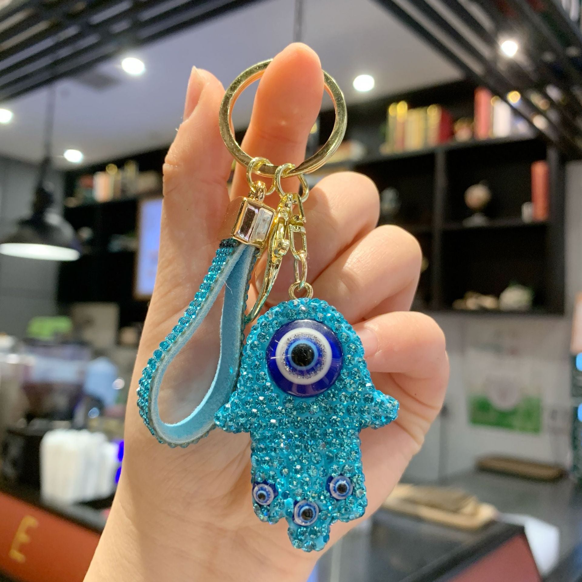 Wholesale Clay Full Drill Demon Eye Keychain