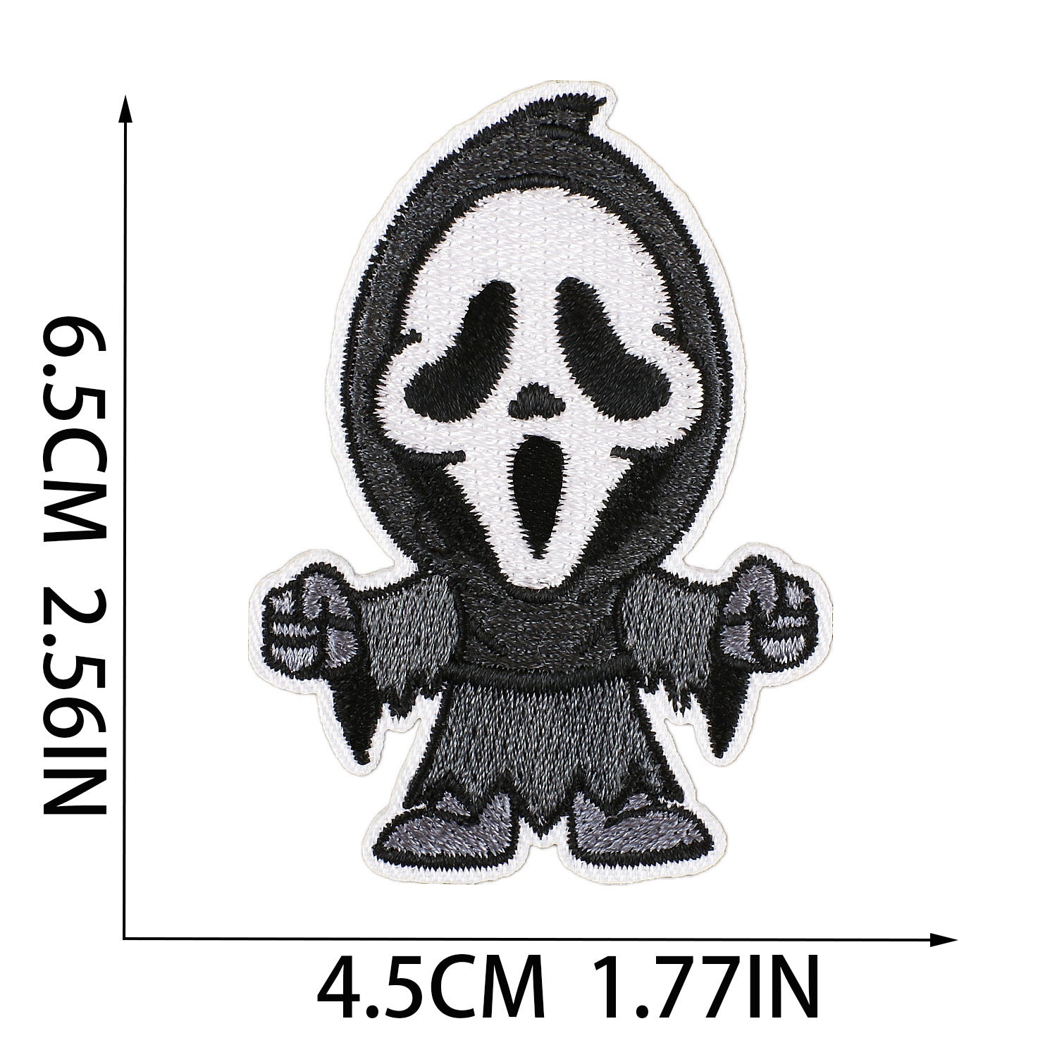 Wholesale  Cartoon Ghost Embroidery Patch Polyester Decorative Accent For Bags Clothing DIY Craft Resale