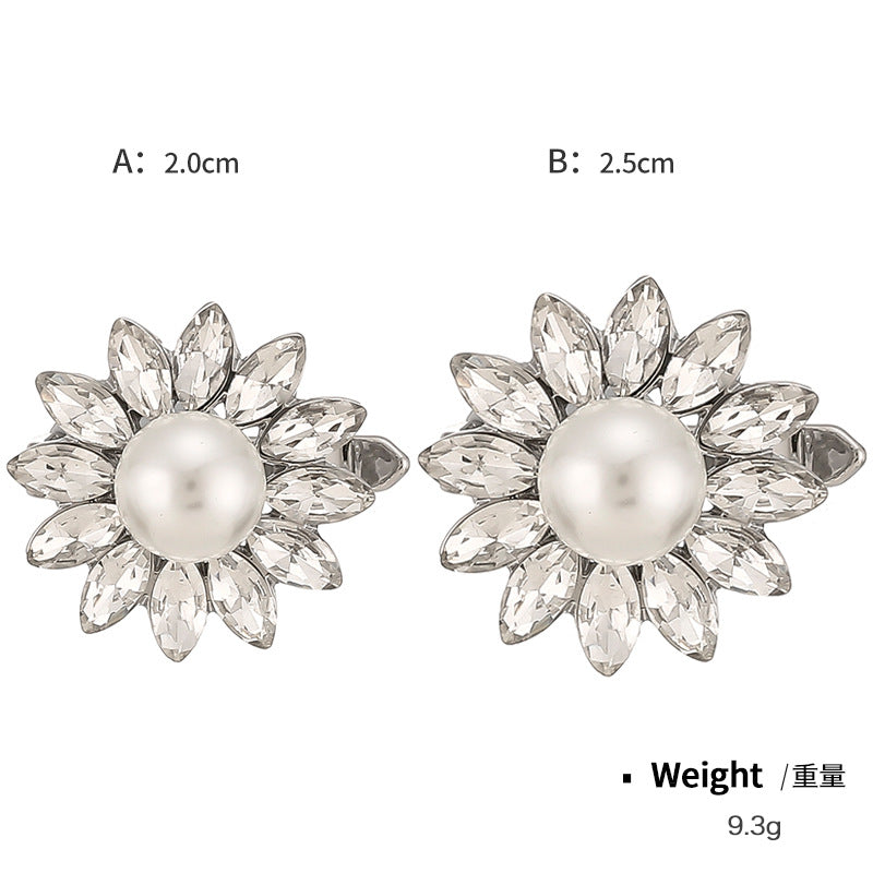 Wholesale Alloy Diamond Plated Hair Clip