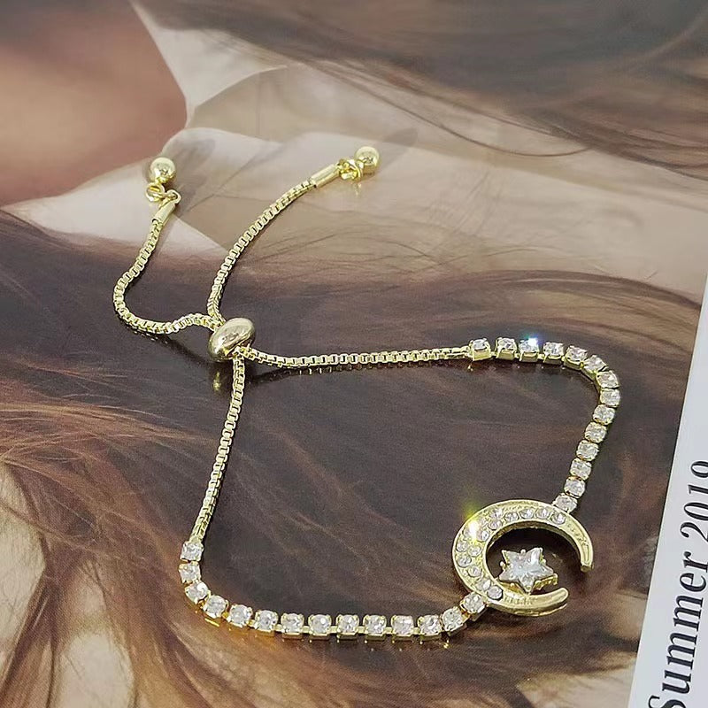 Wholesale ins cold style design adjustable drawstring Gypsophila bracelets